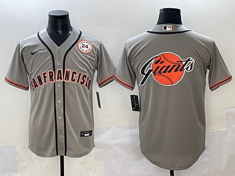 Men 2025 San Francisco Giants Blank Grey Game Nike MLB Jersey style 11